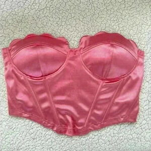 Satin Hem Tube Top